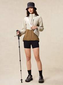 OutZeal OutZeal WaterProof Lightweight Breathable Tear Resistant Nylon Color Blocking Hiking Jacket