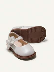Cozy Pixies Lovely Bowknot Princess Style Plain All-Match Country Style Baby Flat Shoes