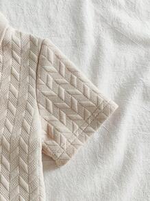 SHEIN Vintaside Kids Baby Boy Cute Comfortable Versatile All-Match Casual Fashion Textured Special Fabric Top