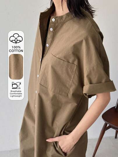 FRIFUL Women Khaki Color Jumpsuit Capri Pants, Casual Spring/Summer