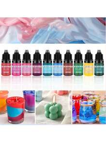 30 色 5ml 高浓度香味蜡烛染料套装 DIY 蜡烛制作