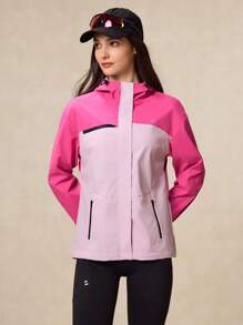 OutZeal Waterproof WindProof 3L Tech Fabric Packable Color Blocking Hiking Jacket Windbreaker