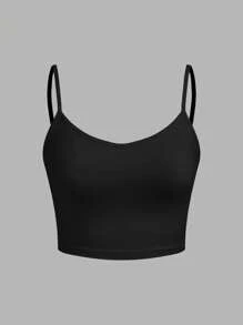 SHEIN EZwear 3 件豹纹女式短款紧身休闲吊带背心，适合夏季 - 彩色 - 查看 7