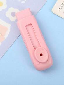 SHEIN 1 件混色随机推拉橡皮擦，马卡龙风格，适合艺术、考试、写作和绘画，重返校园