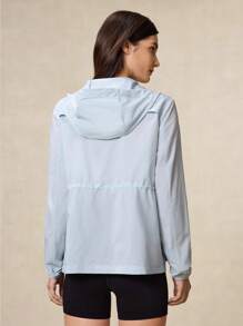 OutZeal 防水防晒轻便便携徒步夹克腰带抽绳防雨全天防风衣 - 藍色 - 查看 7