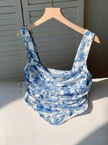 Comfortcana Women's Casual Camisole Strap Tank Top, Minimalist Style, Suitable For Summer - Pink - View 4