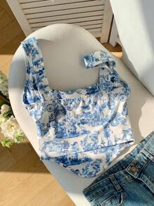 Comfortcana Women's Casual Camisole Strap Tank Top, Minimalist Style, Suitable For Summer - Pink - View 3