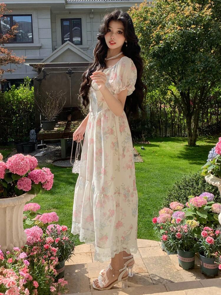 slim fit dress slacks Camila Floral Patchwork Maxi Dress- Blue – Joey Lynn Boutique
