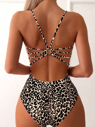 SHEIN Swim 2025 Women One-Piece Beach Outfit For Summer Beach Vacation