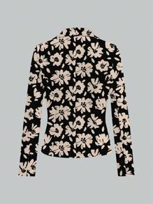 Glamance Vecteezy Women Business Casual Multicolor Lightweight Blazers Long Sleeve Shawl Collar Casual Summer Blazer For Women Going Out, Office - Multicolor - View 2