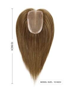 4.72X3.14 Rambut Manusia Asli Warna Cokelat Muda untuk Wanita dan Anak Perempuan, Potongan Rambut Asli untuk Rambut Tipis atau Rontok, Jepitan untuk Ekstensi Rambut, Penggunaan Sehari-hari - S6 - View 7