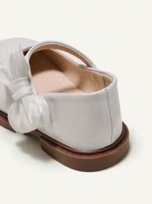 Cozy Pixies Lovely Bowknot Princess Style Plain All-Match Country Style Baby Flat Shoes