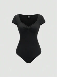 Sweetra Solid Color Fashion Bodysuit Set, Suitable For Summer - Multicolor - View 3