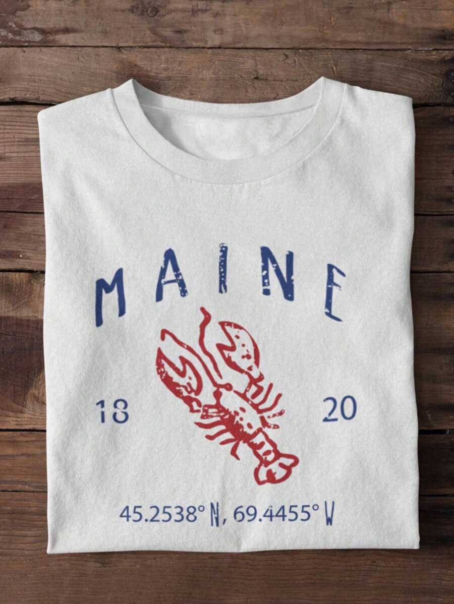 Women's Round Neck Short Sleeve T-Shirt, Fashionable For Summer - White - View 1