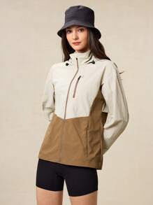 OutZeal OutZeal WaterProof Lightweight Breathable Tear Resistant Nylon Color Blocking Hiking Jacket