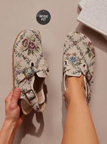 SHUZIA Women's Wide-Fit Floral Print Sling Back Comfort Clogs Mother's Day Present - Multicolor - View 3