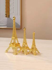 1pc Gold Paris Eiffel Tower Model Creative Window Display Metal Crafts Suitable For Home And Office Decoration, Birthday, Mother's Day, Christmas, Light To Carry And Not Easy To Fade, Three Sizes Of Large, Medium And Small For You To Choose. - Gold - View 11