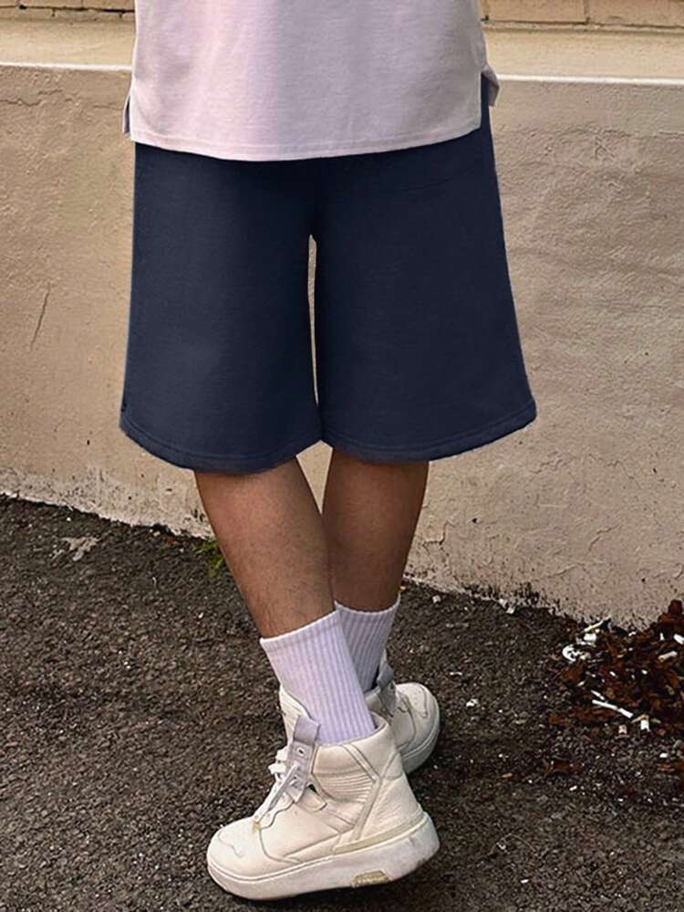 Men's Summer Casual All-Match Solid Color Shorts Men Joggers