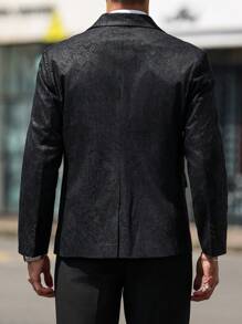 Manfinity Mode Men's Business/Commute Jacquard Suit Jacket Wedding Suits For Men Wedding Suit Men Groomsmen Suit