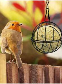 2/4 Stücke Futterkugelhalter, Vogelfutter, hängender Metallvogelfutterhalter, Futterkugelhalter zum Aufhängen, Vogelfutter für Wildvögel, Garten