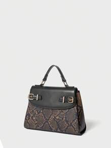 SHECARRY 女士通勤时尚手提包 - 棕色 - 查看 4