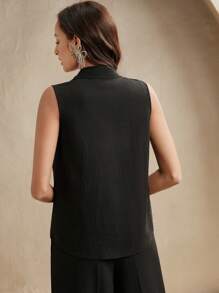 Anewsta Toamna Doamnelor Europei și Americani Mărgele de unghii Fără mâneci dantelă țesătură bumbac Cămașă confortabilă Vară, Modestă, Elegantă, Rochie pentru invitați de nuntă Femei