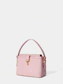 SHECARRY Women Top Handle Bags Retro PU Leather Autum Winter School Travel Commute Work Elegance Exquisite T Lock Hand-Carry Or Cross-Body