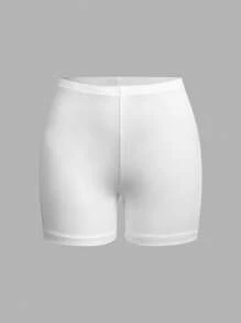 SHEIN EZwear Conjunto de 4 piezas de mallas cortas casuales de varios colores para mujer, adecuado para el verano