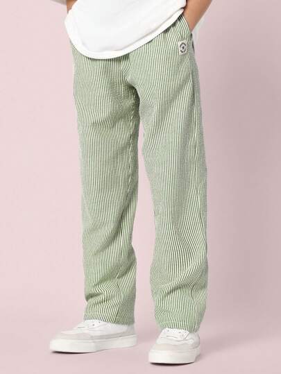 【BAON】[unisex] Gyuden Nylon Banding Wide Pants Stud Banded Nylon Wide Leg Pants CG409 - Acubi style