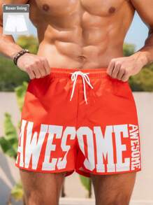Manfinity Swimmode Shorts de playa de moda para hombres, aptos para el verano