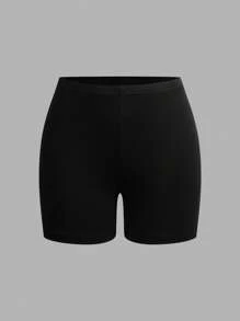 SHEIN EZwear Conjunto de 4 piezas de mallas cortas casuales de varios colores para mujer, adecuado para el verano