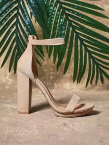 SHUZIA Sandalias de mujer con correa y plataforma doble de tacón grueso y bloque