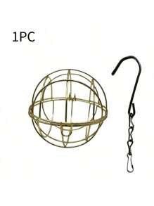 2/4 Stücke Futterkugelhalter, Vogelfutter, hängender Metallvogelfutterhalter, Futterkugelhalter zum Aufhängen, Vogelfutter für Wildvögel, Garten