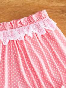 Tween Girl Color Blocking Spring Break, Pink Sweet & Cute Ruffle Underwear - Pink - View 3