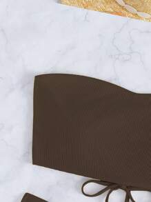 Swim Chiccia Enfärgad baddräkt Bikiniset, strandkläder - Brun - Visa 4