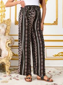 SHEIN Maternity Pants, Loose And Fashionable, Suitable For Summer,Maternity Clothes - Multicolor - View 3