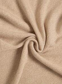 Elaquor 秋冬大码夏季休闲金属装饰针织背心 - 杏色 - 查看 8