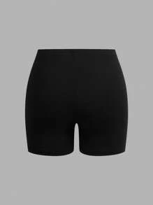 SHEIN EZwear Conjunto de 4 piezas de mallas cortas casuales de varios colores para mujer, adecuado para el verano