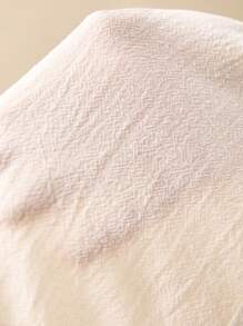 Poéselle Pantalones largos sencillos y básicos para mujer con bordado de patrón de ojo, pantalones blancos de verano, pantalones tipo zanahoria, un esencial chic sin esfuerzo