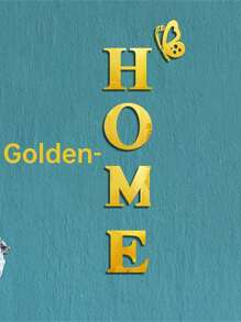 5 件家居标语亚克力 3D 墙贴，用于入口门装饰、贴纸、墙贴、乙烯基贴花，用于家居装饰、客厅装饰、墙壁装饰、春季装饰品，让您的家焕然一新，拉玛装饰贴纸礼物生日毕业 - 彩色 - 查看 3