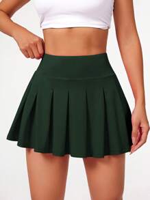 CourtClass Women Solid High Waist Pleated Sports Skorttennis Skirt Athletic Skirt