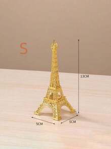 1pc Gold Paris Eiffel Tower Model Creative Window Display Metal Crafts Suitable For Home And Office Decoration, Birthday, Mother's Day, Christmas, Light To Carry And Not Easy To Fade, Three Sizes Of Large, Medium And Small For You To Choose. - Gold - View 12