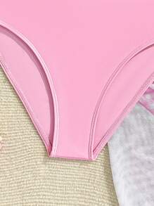 青少年女孩连体泳衣，2025 年新款蝴蝶结泳装，假日海滩派对泳池时尚摄影拍摄礼物