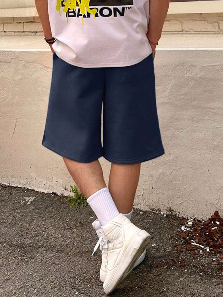 Men's Summer Casual All-Match Solid Color Shorts Men Joggers