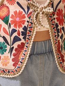 Travachic KIDS Babygirl Summer Cute & Versatile Floral Pattern Vest Top - Multicolor - View 11