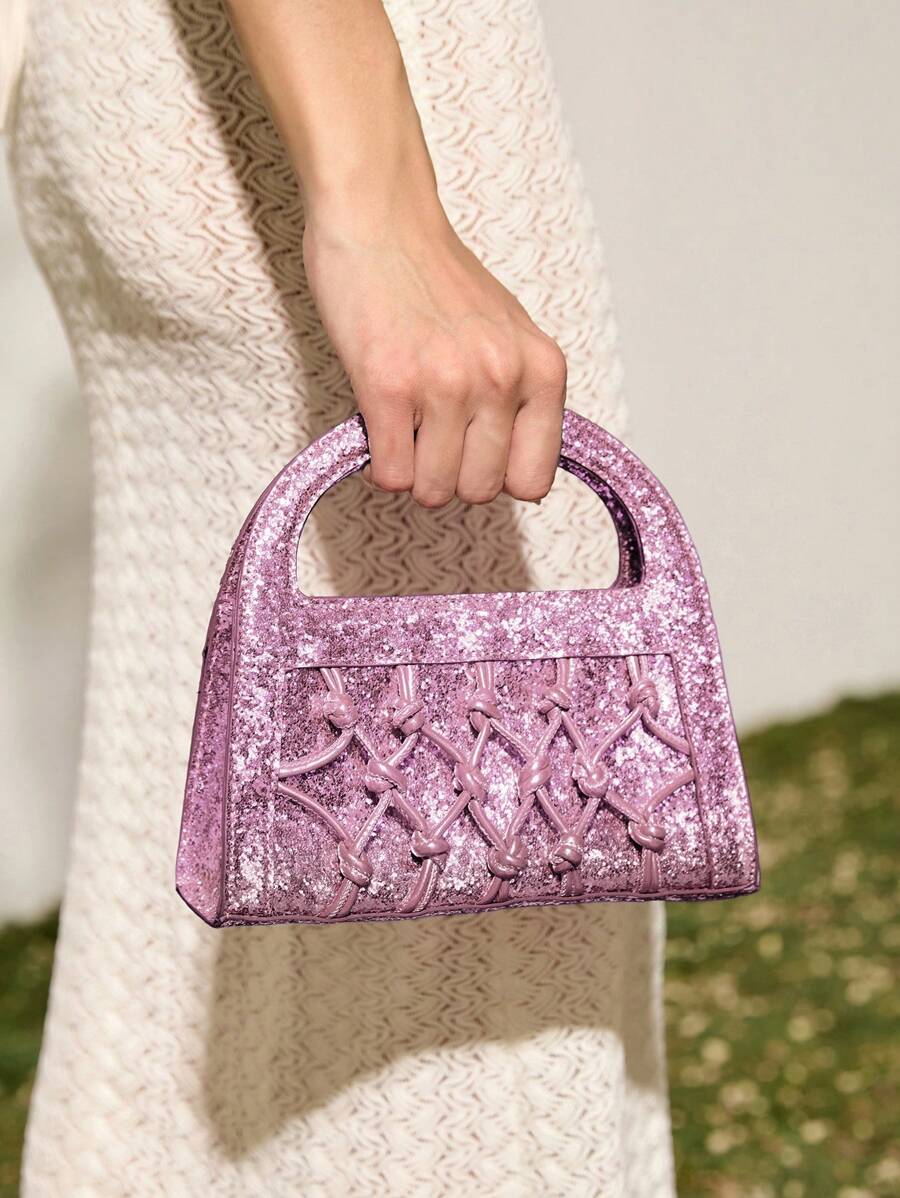 SHECARRY Adjustable Buckle Design Women's Handbag & Shoulder Bag For Everyday Use - Mauve Purple - View 1