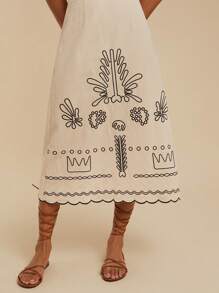 Travachic Summer Out Holiday Dating Set, Holiday Leisure Chest Embroidered Top And Skirt A Ladies Two Pieces Set, Going Out For Dating, Women's Summer Holiday, Summer Beach Holiday Two Pieces, Back To School Dress, Very Simple Dress, Office Dress, Old Money Dress, Teacher Dress, Dating Dress, Going Out For Bestie Afternoon Tea Shopping Leisure Suit, Going Out For Music Festival Suit, Women Summer Clothes Women Two Pieces Outfits