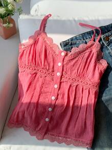 Comfortcana Women's Solid Color Camisole, Fashionable For Summer