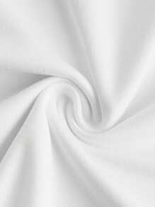 SHEIN EZwear 3件装女士圆领休闲修身长袖T恤套装，黑色/白色/酒红色，适合夏季 - 彩色 - 查看 11