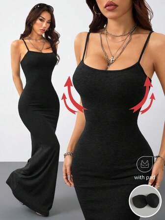 Coolane 女士春夏季节日日常穿着外出约会夜弹力长裙